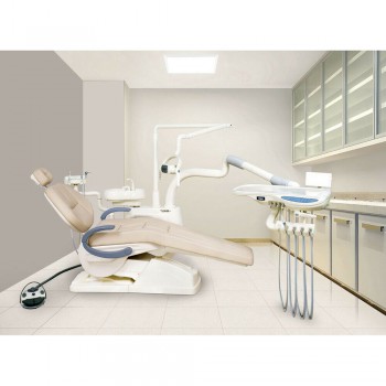 TJ2688 D4 Unidad de Sillón Dental Integral Controlado por Computadora Cuero Sintético