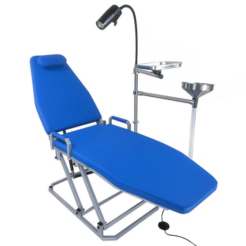 Greeloy sillón dental portátil con luz fría LED y bandeja para instrumentos GU-P109