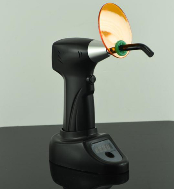 Westcode Dental 3 in 1 Lampara Fotocurado Inalámbrica LED con Radiómetro LED & Cabeza Blanqueadora