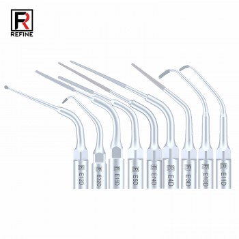 10Pcs Refine Punta de ultrasonidos endodoncia E3D E4D E5D E10D E11D E12D E14D E15D compatible con Woodpecker EMS