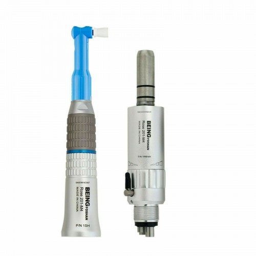 BEING Pieza de Mano Profiláctica de Higiene Dental Aire Motor 4 Agujeros+ Pieza de Mano Recta Kit