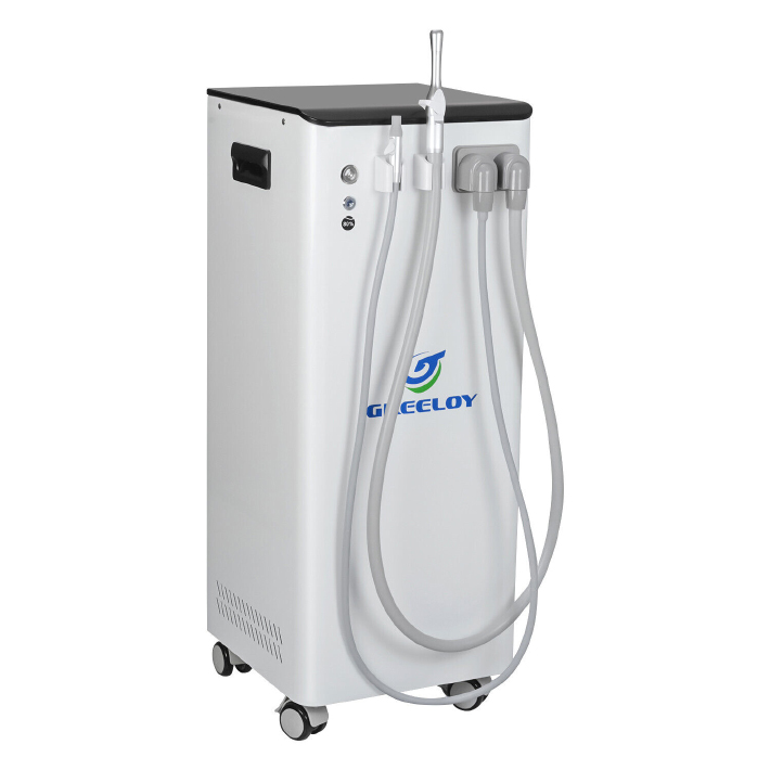 Greeloy 350L/min Sistema de Aspiración para Clínica Dental Bomba de Succión Móvil GSM-300