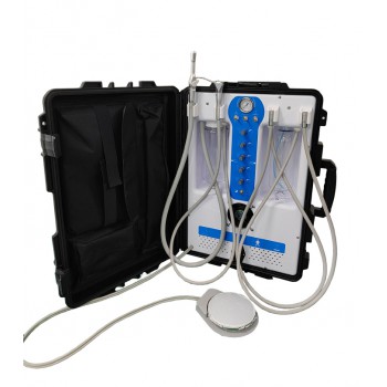 Greeloy® GU-P204S Unidad portátil de la turbina dental con compresor de aire de succión