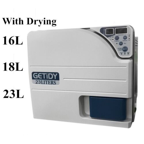 Getidy 18-23L Esterilizador de autoclave digital dental vapor al vacío clase n con función de secado