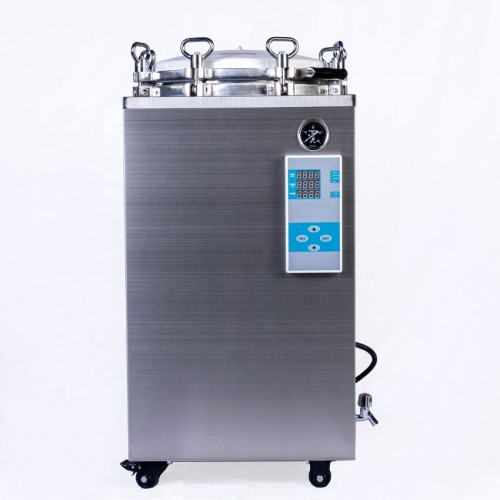 35L-150L Esterilizador automático de vapor vertical de alta presión de gran tamaño (105 ℃-134 ℃)