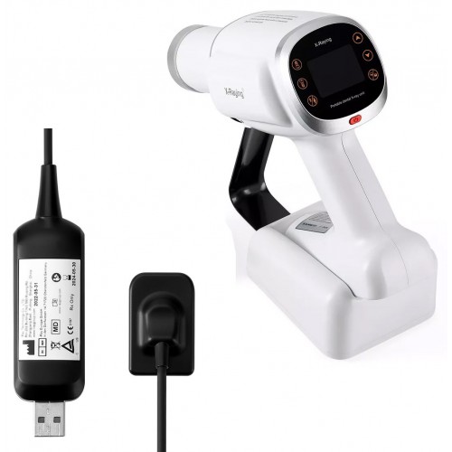 Unidad de rayos X dental portátil de alta frecuencia + Kit de sensor RVG de rayos X