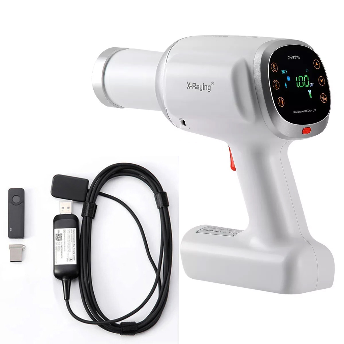 Unidad de rayos X dental portátil de alta frecuencia + Kit de sensor RVG de rayos X