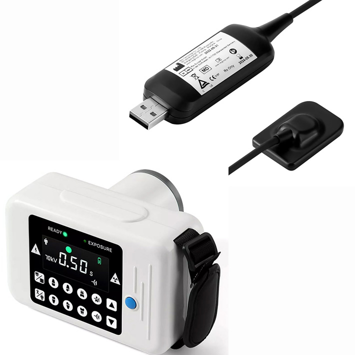 Cámara de rayos X dental portátil y kit de sensor de rayos X RVG