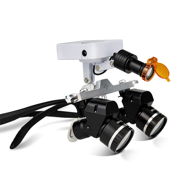 YWJ-MG11U 3.0X-5.0X Lupa quirúrgica ergonómica dental ajustable con luz LED de 5W