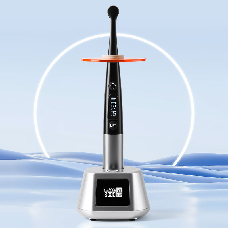 3H X-lite Q6 Lámpara de polimerización inalámbrica dental de 1 segundo con radiómetro LED cuerpo metálico