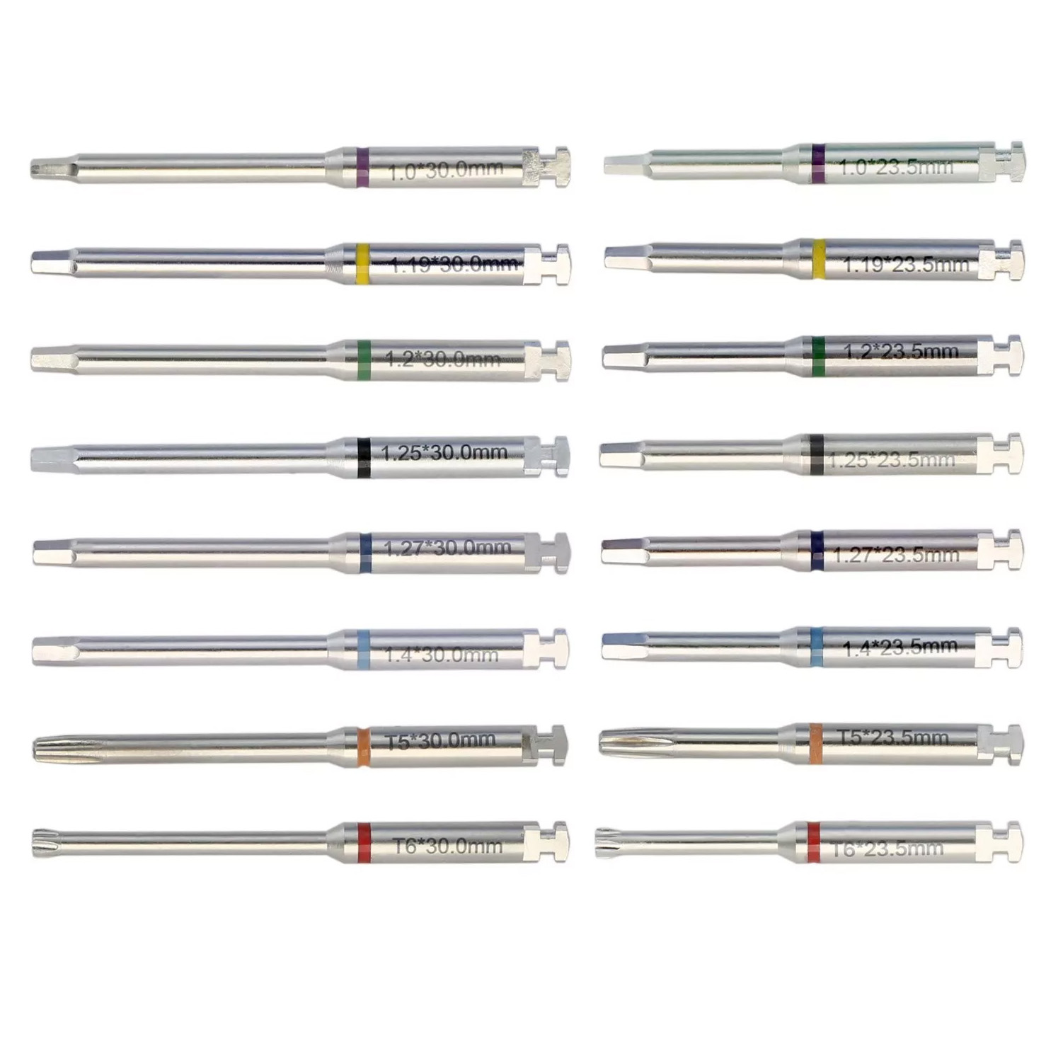 Destornillador Hexagonal para Implantes Dentales Abutment Tipo Latch Acero Inoxidable