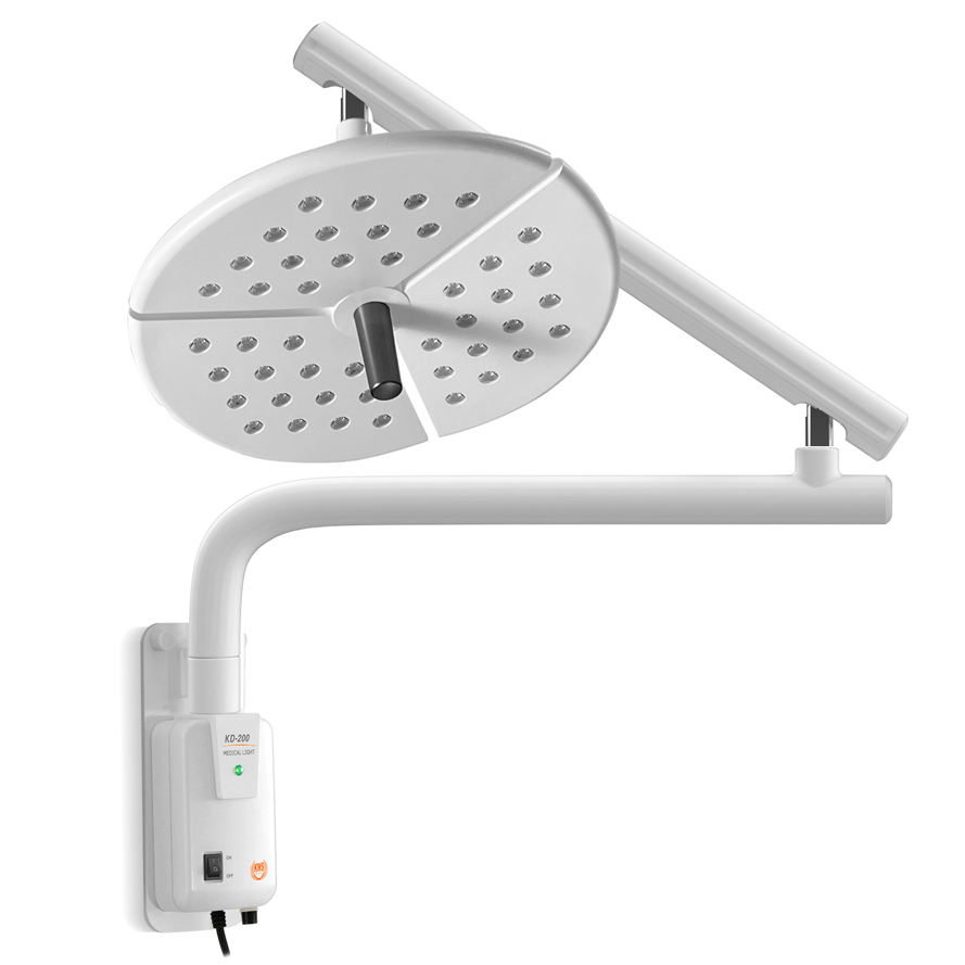 KWS KD-2036B-4 Lámpara Dental LED de Pared 80W sin Sombras Quirúrgica