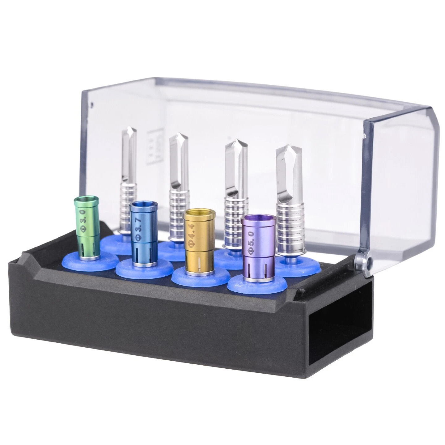 Kit Colector de Hueso Dental con Fresas Trepanadoras para Implantes