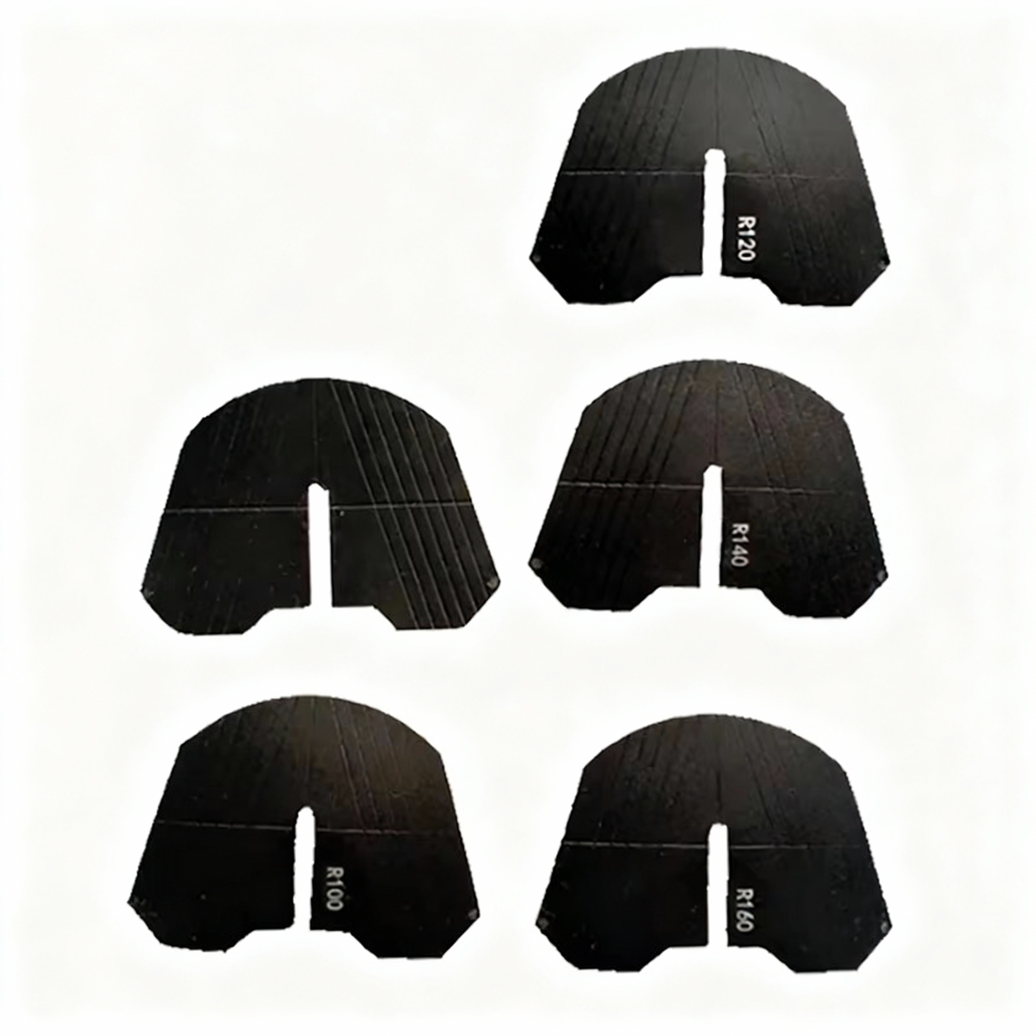 Set 5 Piezas Placas Guía Alineación Prótesis Dental Montaje de Dientes