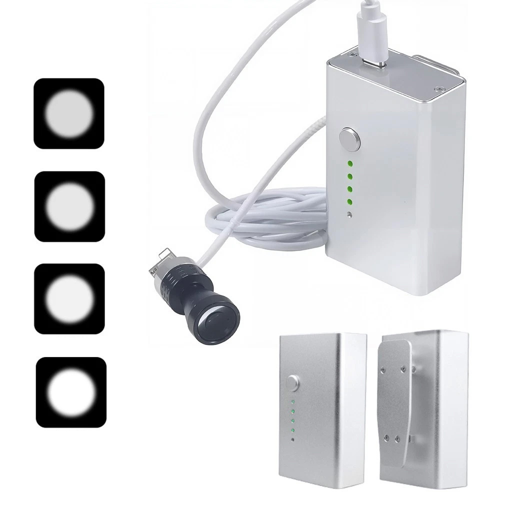 HYG-LP278 Lámpara Frontal Dental Quirúrgica LED 5W Ajustable con Lupa Ergo