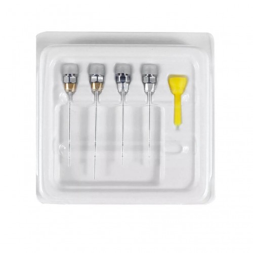 4 Piezas Agujas para Pistola de Gutapercha compatibles con Woodpecker Fi-G Sistema de Obturación Endodóntica