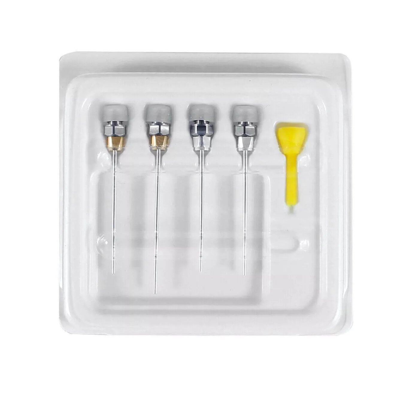 4 Piezas Agujas para Pistola de Gutapercha compatibles con Woodpecker Fi-G Sistema de Obturación Endodóntica