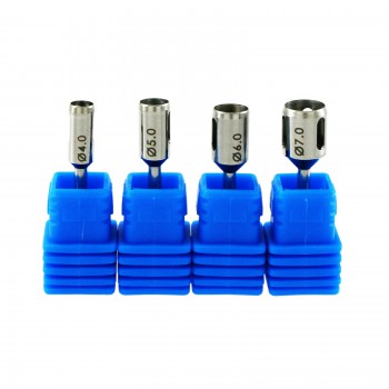 Set de 4 Piezas de Punzones Quirúrgicos para Implantes Dentales