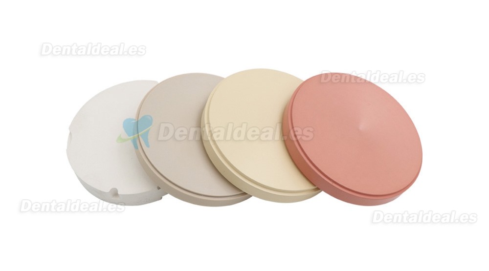 Bloques dentales PEEK para implante de prótesis dentales disco PEEK 98mm 95mm 12/14/16/18/20mm