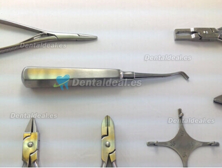13pcs ortodoncia Instrumentos inoxidable Acero