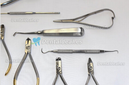 Set of Orthodontic Instruments of 12 Pieces