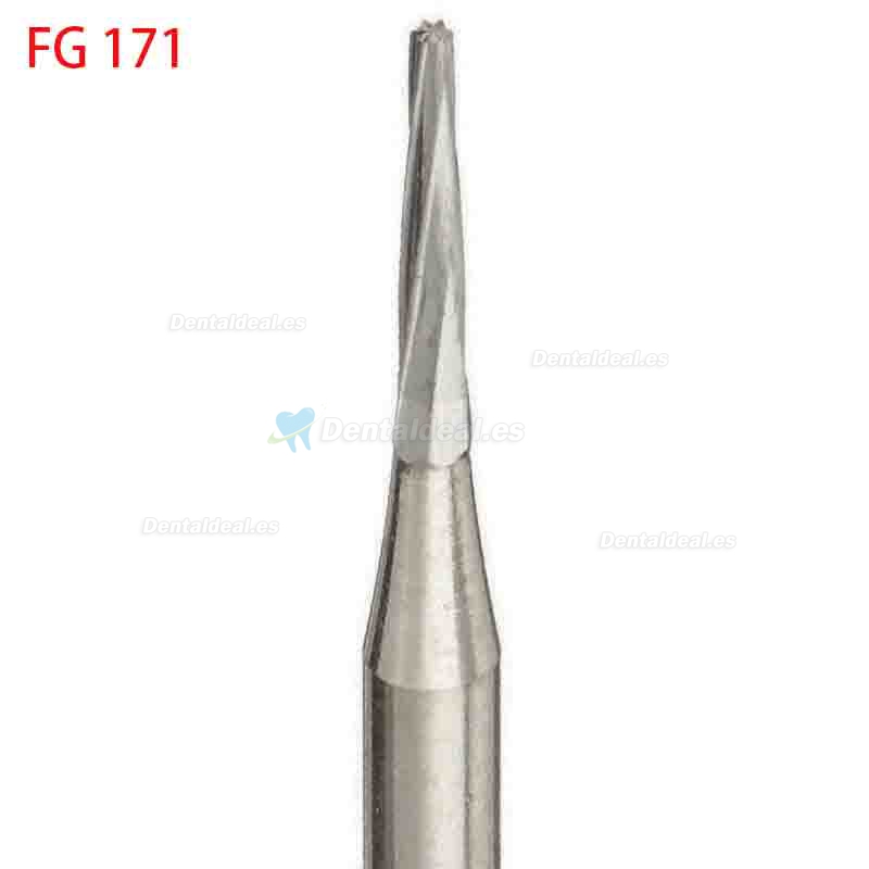 50x fresas de carburo dental FG168/169/170/171/172/169L/170L/171L para pieza de mano HP