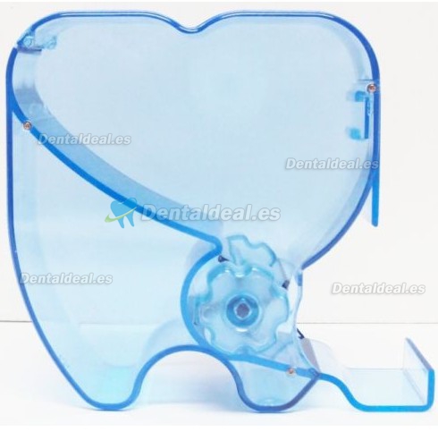 Molar Shaped Cotton Roll Dispenser See-through Dental Emporium BLUE