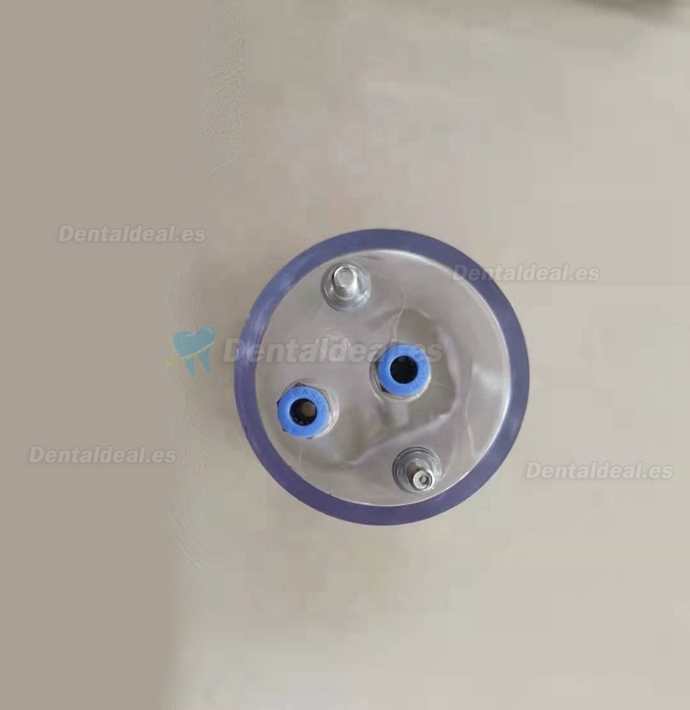 Tarro transparente para máquina de chorro de arena de laboratorio dental