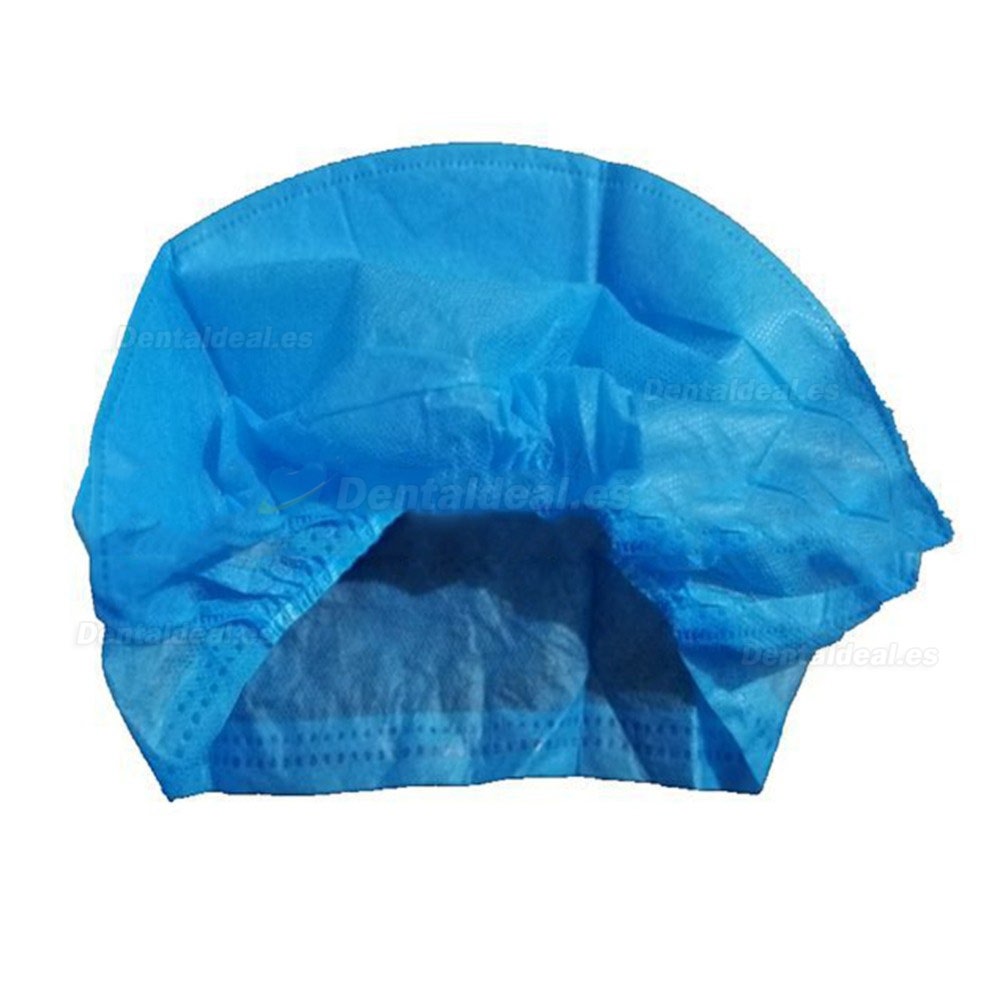 40Pcs Gorra de Cabello Desechable Gorro Antipolvo No Tejido Gorro Antipolvo Médico Set Azul No Tejido Gorro Antipolvo