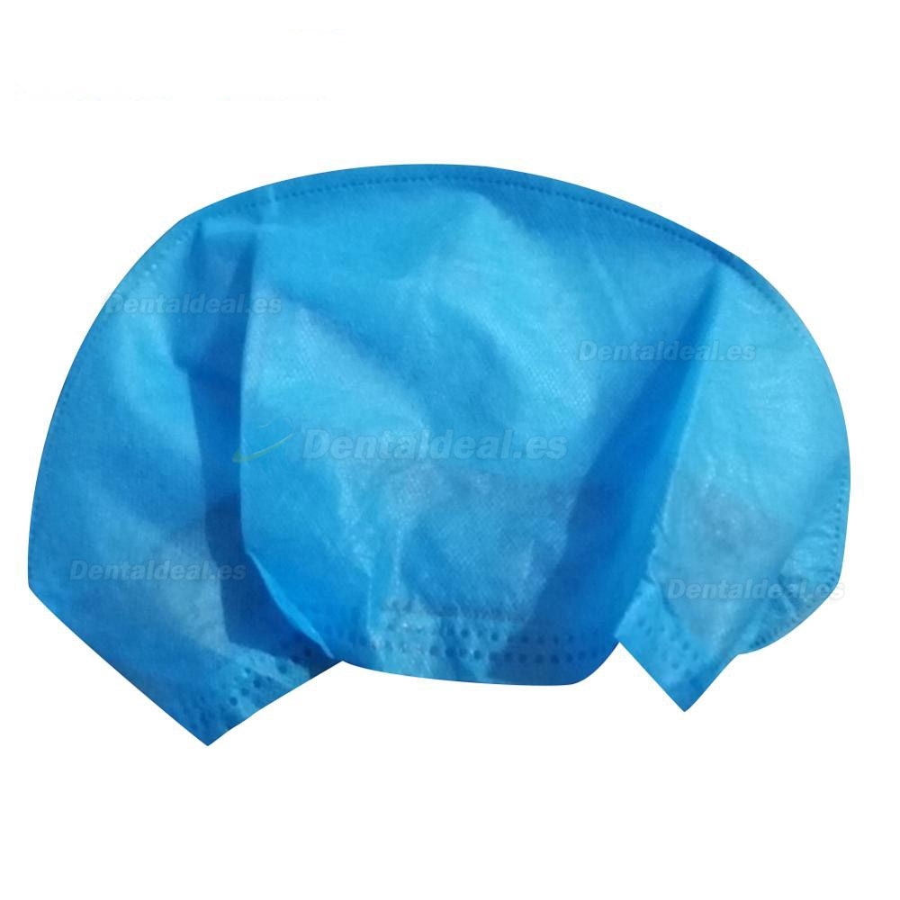 40Pcs Gorra de Cabello Desechable Gorro Antipolvo No Tejido Gorro Antipolvo Médico Set Azul No Tejido Gorro Antipolvo