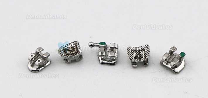 50 cajas de ortodoncia metal brackets tirantes Mini Roth 022 3 Ganchos Con Láser