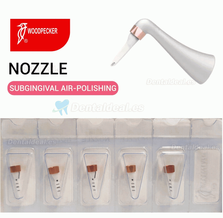 Woodpecker AP-H Plus Pulidor Dental por Aire para Profilaxis Supra y Subgingival Pieza de Mano