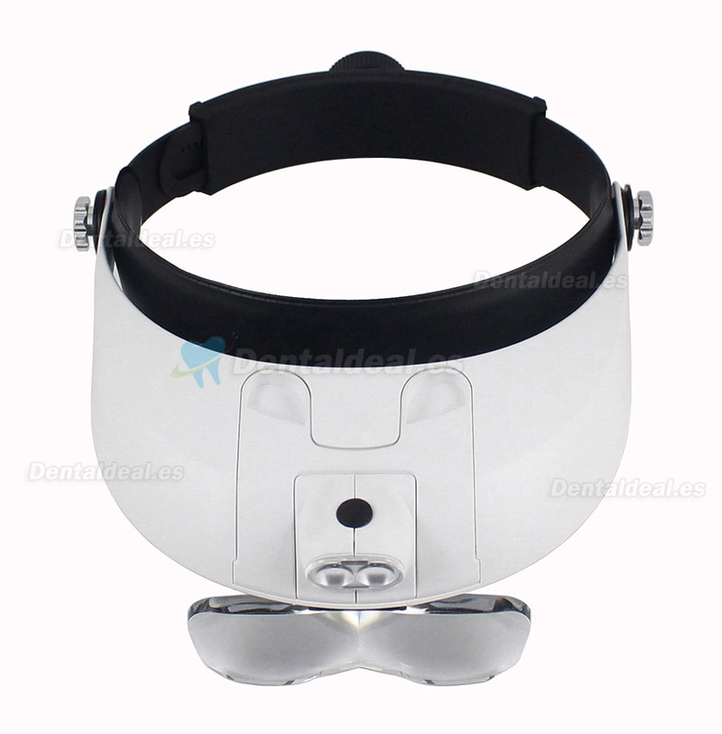 Dentista lupas lupa dental quirúrgica binocular cabeza de vidrio luz médica led 5 lentes Dentista lupas lupa dental quirúrgica binocular cabeza de vidrio luz médica led 5 lentes