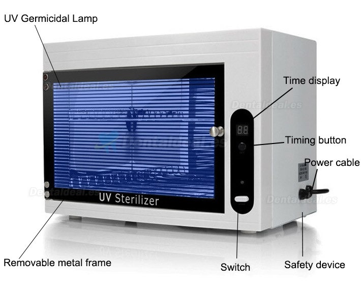 15L Hogar Comercial Dental UV Esterilizador Gabinete Desinfección Caja ozono