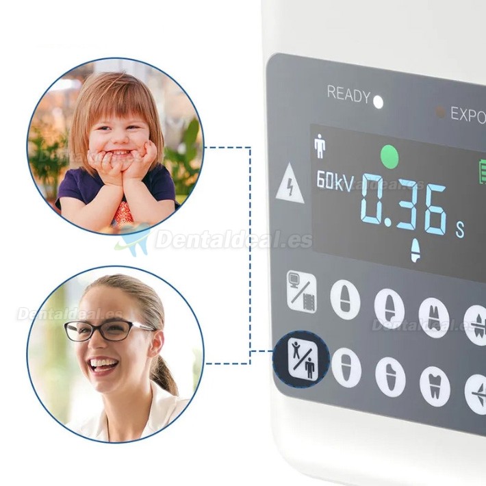 Unidad de rayos X portátil digital dental con kit de sensor intraoral