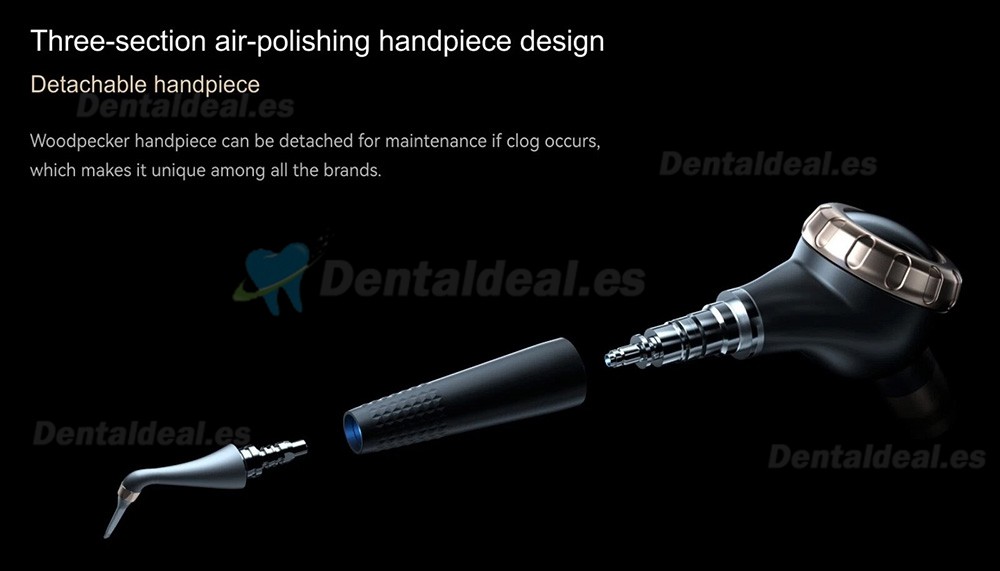 Woodpecker AP-H Plus Pulidor Dental por Aire para Profilaxis Supra y Subgingival Pieza de Mano