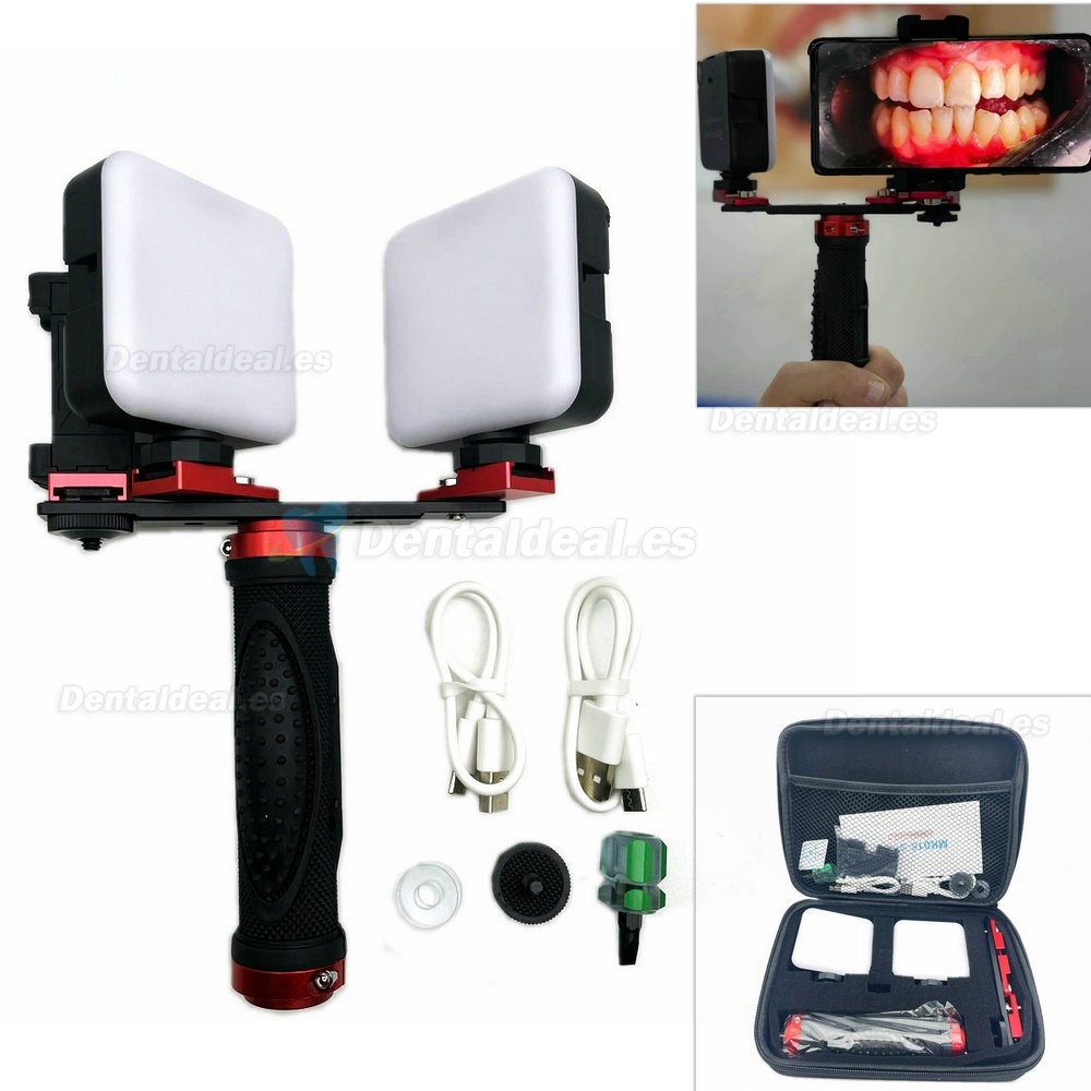 Lampara de fotografía oral dental teléfono móvil Fotografía dental luz de relleno Luz de flash