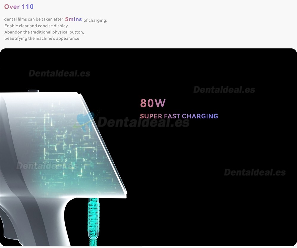 Woodpecker Ai Ray Máquina de rayos X dental portátil pantalla táctil CC constante de alta frecuencia