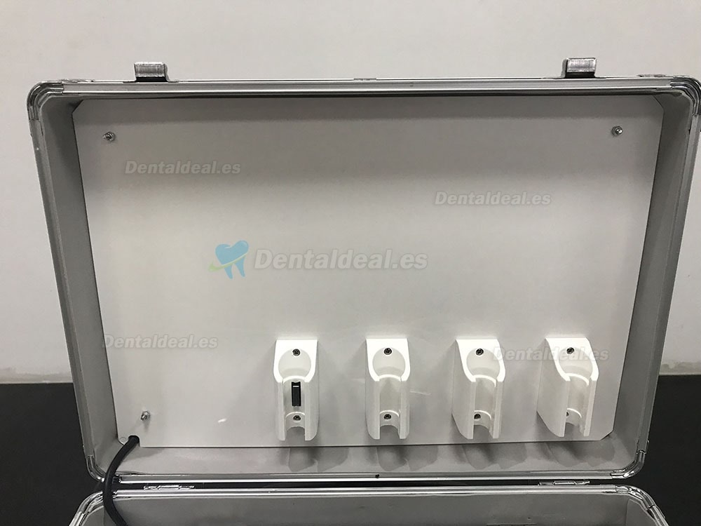 BD402A Unidad Turbina Dental con rueda + Compresor + Aspiración + Jeringa Triplex BD402A Unidad Turbina Dental con rueda + Compresor + Aspiración + Jeringa Triplex