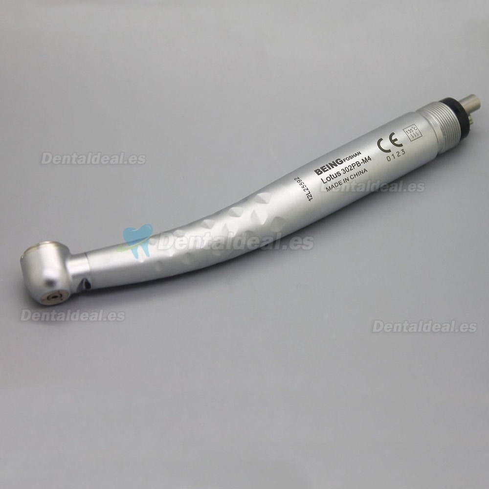 Being Dental Fibra óptica LED Pieza de mano de alta velocidad Torque Lotus 302PB-M4