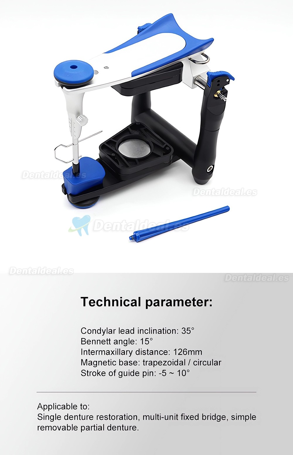 BN Articulador de laboratorio dental de Valor Medio Compatible Artex Amann Girrbach