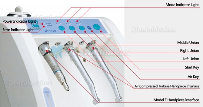 Máquina de Lubricación & Limpieza & Mantenimiento para Pieza de mano dental BTY700