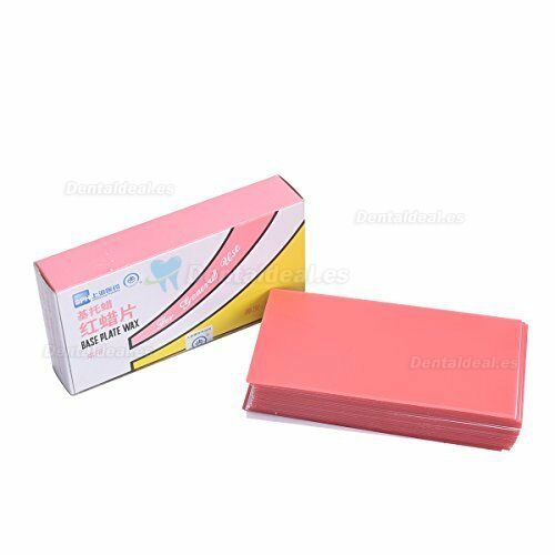 20Pcs Cera para placa base de laboratorio dental Ortodoncia tipo normal rojo cera