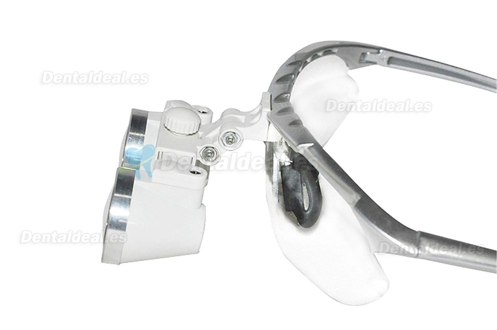 Médico Quirúrgico Dental Gafas Lupas Binoculares 2.5×320MM(Plata)