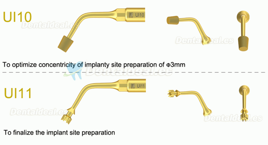 1Pcs Puntas para cirugía de piezocirugía para implante de elevación de seno para corte óseo Ul6 UI7 UI8 UI9 UI10 UI11 compatible con Mectron Woodpecker