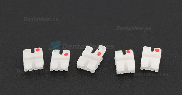 5 paquete/20 piezas dentales Ortodoncia Brackets de cerámica del soporte MBT 022 3 Ganchos