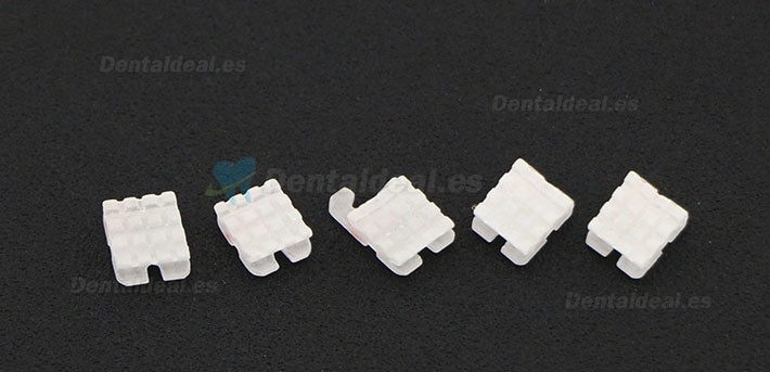 5 paquete/20 piezas dentales Ortodoncia Brackets de cerámica del soporte MBT 022 3 Ganchos