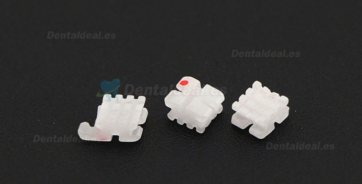 5 paquete/20 piezas dentales Ortodoncia Brackets de cerámica del soporte MBT 022 3 Ganchos