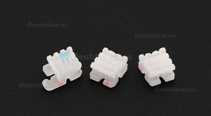 5 paquete/20 piezas dentales Ortodoncia Brackets de cerámica del soporte MBT 022 3 Ganchos