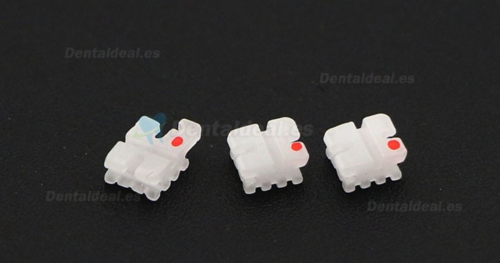 5 paquete/20 piezas dentales Ortodoncia Brackets de cerámica del soporte MBT 022 3 Ganchos